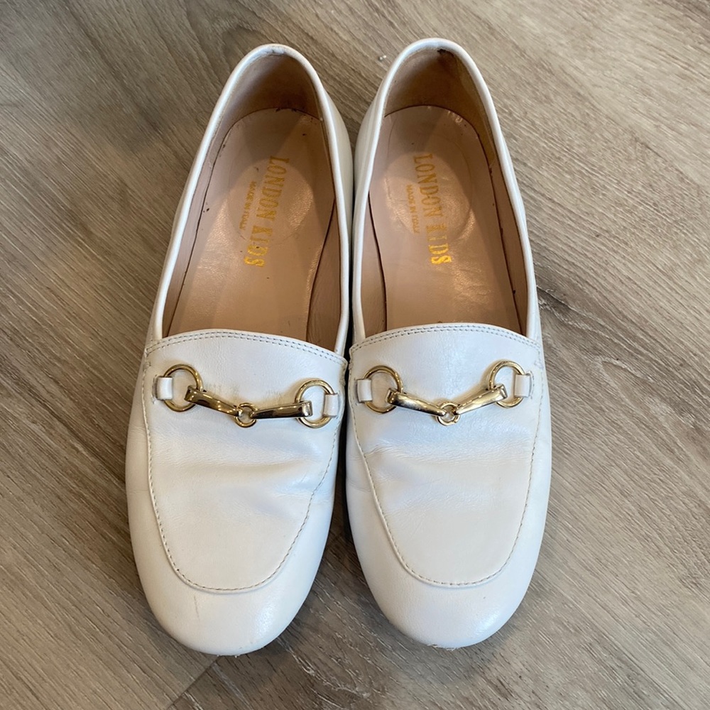 London Kids White Flats